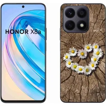 Pouzdro na mobilní telefon Gelový kryt mmCase na mobil Honor X8a - srdce z kopretin