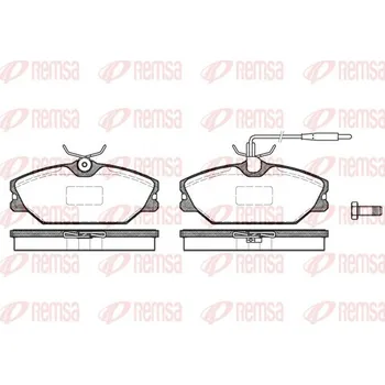 Brzdová destička Sada brzdových destiček, kotoučová brzda REMSA 0208.12