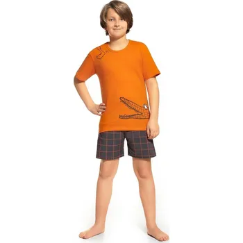 Pánské oblečení Chlapecké pyžamo 789/35 - CORNETTE oranžová
