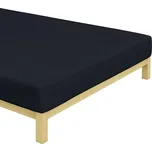 Froté prostěradlo Černé 140x200 cm