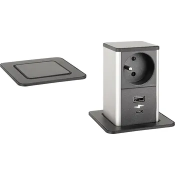 Elektrická zásuvka STRONG PowerUp elektrická zásuvka, 1x230V, USB A/C nabíjecí, černá 477468 + sleva 5% po přihlášení
