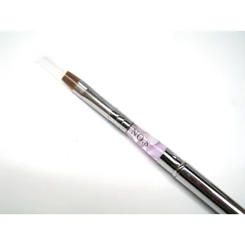 Kosmetický štětec Charlie štětec na UV gel č.8 - kovový, skládací