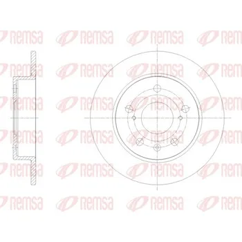 Brzdový kotouč Brzdový kotouč REMSA 61666.00