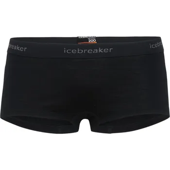 Dámské spodní prádlo dámské merino kalhotky ICEBREAKER Wmns 200 Oasis Boy shorts, Black velikost: L