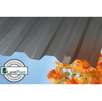Průsvitná krytina LANIT PLAST MARLON CSE FR ORIGINAL TR 76/16 polykarbonátová deska - bronz 1,06x6m PK842-20