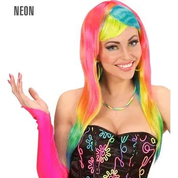 Karnevalová paruka Paruka barevná - neonová