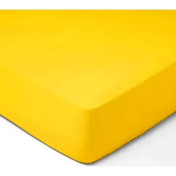 Prostěradlo Prostěradlo, Jersey, žlutá 90 x 200 cm - 90x200cm