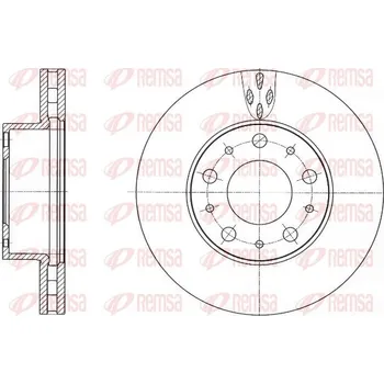 Brzdový kotouč Brzdový kotouč REMSA 61015.10