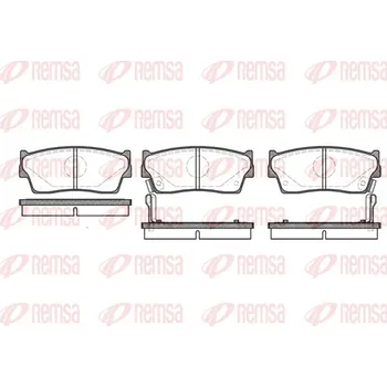 Brzdová destička Sada brzdových destiček, kotoučová brzda REMSA 0289.02
