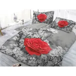 XPOSE® 3D povlečení RŮŽE 4 140x200 cm, 70x90 cm, 3D + Prodloužená možnost vrácení zboží do 50 dnů
