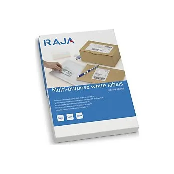 Samolepící etiketa Univerzální print etikety 105x148.5mm, 4ks na listu, pravoúhlé, 200 listů | RAJA - Balení po 1 ks