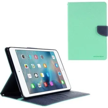 Pouzdro na tablet Goos PU kožené zapínací pouzdro na iPad mini 4 - cyan