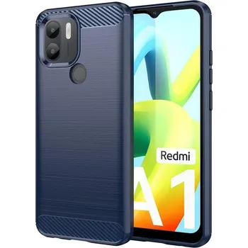 Pouzdro na mobilní telefon Carbon odolný gelový obal na Xiaomi Redmi A1+/A2+ - modrý