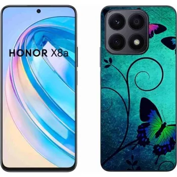 Pouzdro na mobilní telefon Gelový kryt mmCase na mobil Honor X8a - barevní motýli