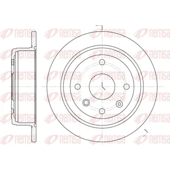 Brzdový kotouč Brzdový kotouč REMSA 6876.00