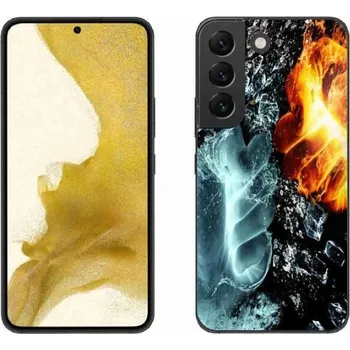 Pouzdro na mobilní telefon Gelový kryt mmCase na mobil Samsung Galaxy S22 5G - voda a oheň
