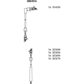 Zapalovací kabel Sada kabelů pro zapalování, , BREMI, 300/914