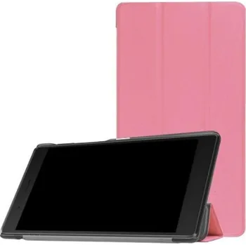 Pouzdro na tablet Trifold polohovatelné PU kožené pouzdro na Lenovo Tab 7 Essential (2017) - růžové