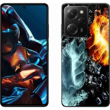 Pouzdro na mobilní telefon Gelový kryt mmCase na mobil Xiaomi Poco X5 Pro 5G - voda a oheň