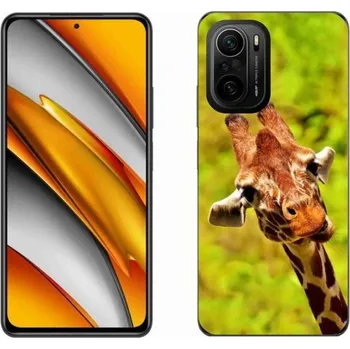 Pouzdro na mobilní telefon Gelový kryt mmCase na mobil Xiaomi Poco F3 - žirafa