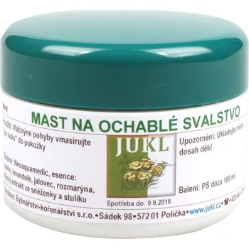 Bylinná léčivá mast JUKL Mast na ochablé svalstvo 100 ml