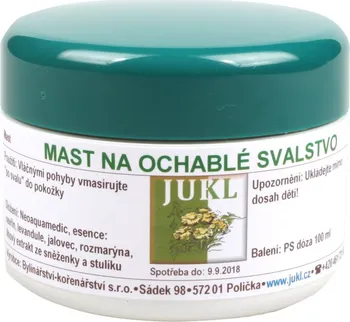 Bylinná léčivá mast JUKL Mast na ochablé svalstvo 100 ml