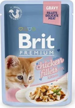 Krmivo pro kočku Brit Premium Cat Fillets in Gravy for Kitten 