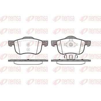 Brzdová destička Sada brzdových destiček, kotoučová brzda REMSA 0713.00