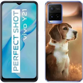 Náhradní kryt pro mobilní telefon Gelový kryt mmCase na mobil Vivo Y21/Y21s/Y33s - bígl