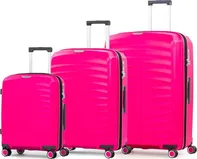 Rock Sunwave TR-0212/3 sada 3 cestovních kufrů růžová