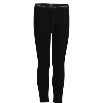 Dětské termoprádlo dětské merino spodky ICEBREAKER Kids 260 Tech Leggings, Black velikost: 2