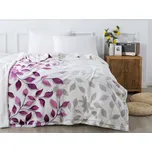 XPOSE® Mikroplyšová deka IVANKA s beránkem - fialová 140x200 cm, Mikroplyš s beránkem + Prodloužená možnost vrácení zboží do 50 dnů
