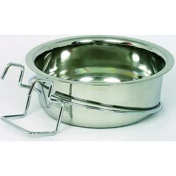 Příslušenství ke kleci pro ptáka Mol. BV. Závěsná nerezová miska 12cm, 560ml