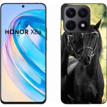 Pouzdro na mobilní telefon Gelový kryt mmCase na mobil Honor X8a - dva černí koně