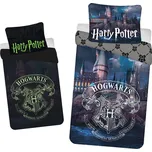 Halantex Dětské povlečení HARRY POTTER 8071 (svítící efekt) 140x200 cm, 70x90 cm, Bavlna + Prodloužená možnost vrácení zboží do 50 dnů