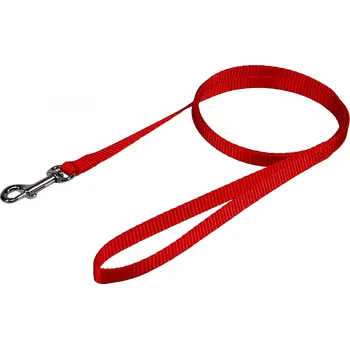 Vodítko pro psa HUHUBAMBOO vodítko JEDNOBAREVNÉ popruhové 1x120 cm, červené