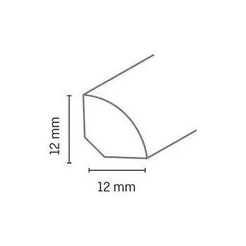 soklová lišta HK22/22 dub tmavý 2,5m