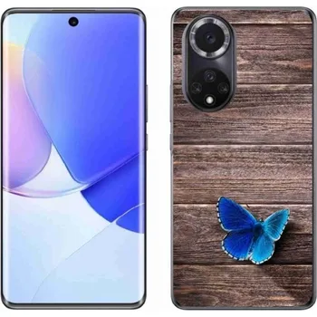Gelový kryt mmCase na mobil Huawei Nova 9 - modrý motýl 1