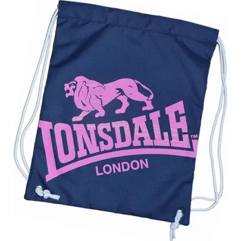 taška, vak, sáček na přezůvky LONSDALE - NAVY/PINK (Lonsdale Printed Gym Sack)
