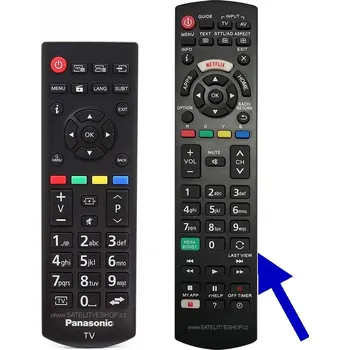 Dálkový ovladač Dálkový ovladač Panasonic RCA39126 náhradní