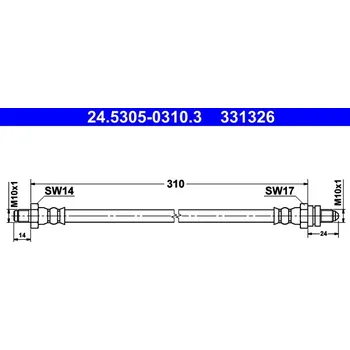 Brzdová hadice Brzdová hadice ATE 24.5305-0310.3