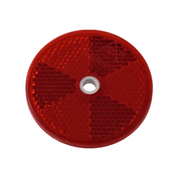 Červený reflektor fi 60 mm s otvorem