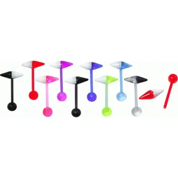 Piercing Piercing činka bioplast tabletka (fialová)