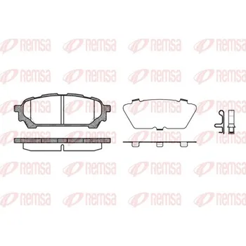 Brzdová destička Sada brzdových destiček, kotoučová brzda REMSA 1176.01