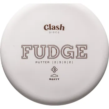 Disc golf Clash Discs FUDGE Softy Barva: Bílá, Váha: 171 g