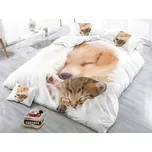 XPOSE® 3D povlečení ŠTĚNĚ A KOTĚ 140x200 cm, 70x90 cm, 3D + Prodloužená možnost vrácení zboží do 50 dnů