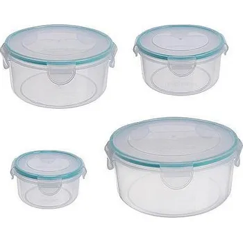 Dóza na potraviny Dóza kulatá MagicHome Clip, sada 4ks