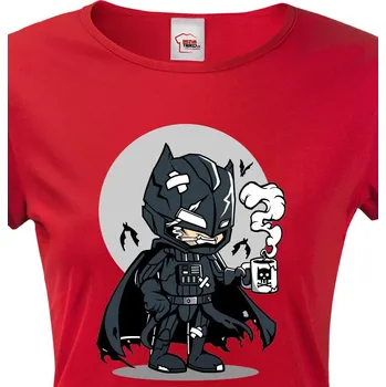 Dámské tričko Dámské tričko Batman, Barva Červená, Velikost 3XL, Canvas Dámské tričko s krátkým rukávem 2065