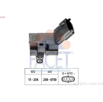 Čidlo automobilu Snímač barometrického tlaku vzduchu FACET 10.3078