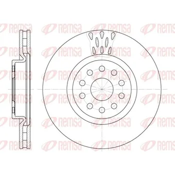 Brzdový kotouč Brzdový kotouč REMSA 6563.10